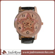 Hiphop Laides Fashion Watch with Star on Dial